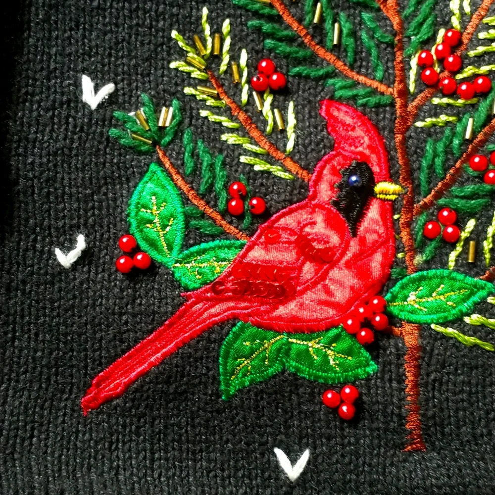 Holiday Beaded Vest - Picture 2 of 6